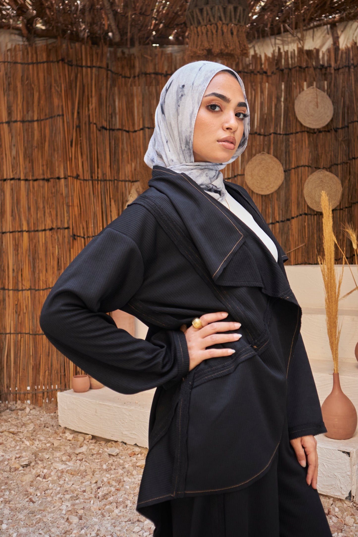 Unfinished Wool Set - Black