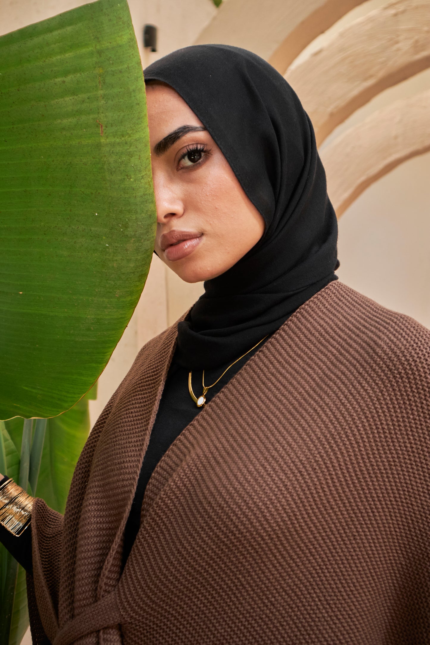 Poncho - Chocolate Brown