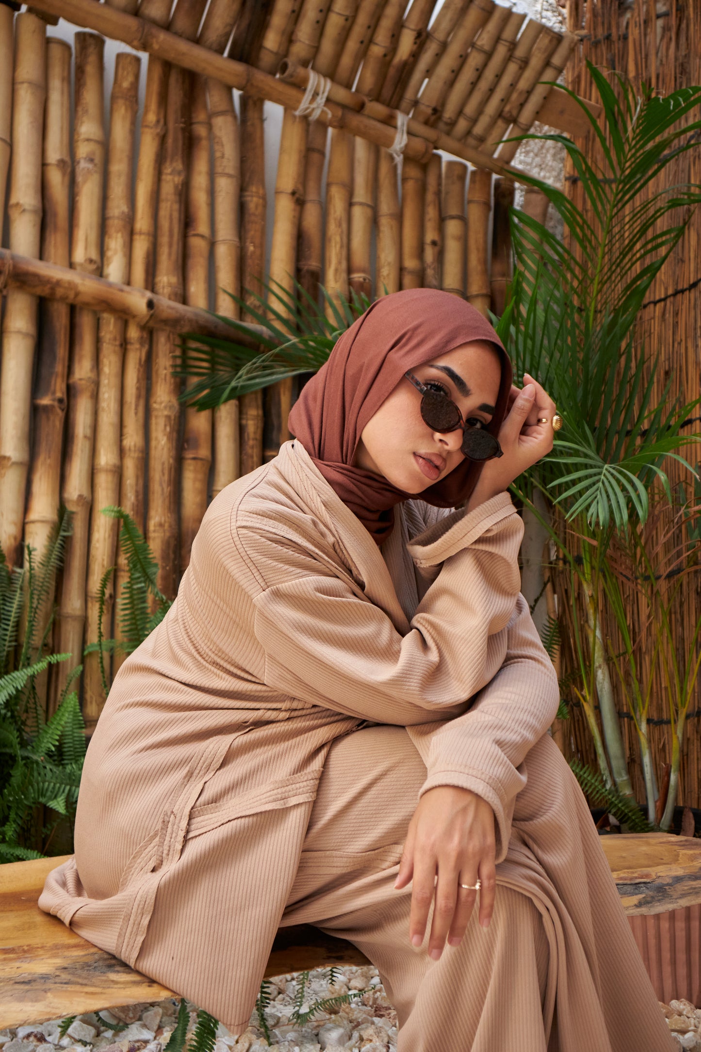 Unfinished Wool Set - Beige