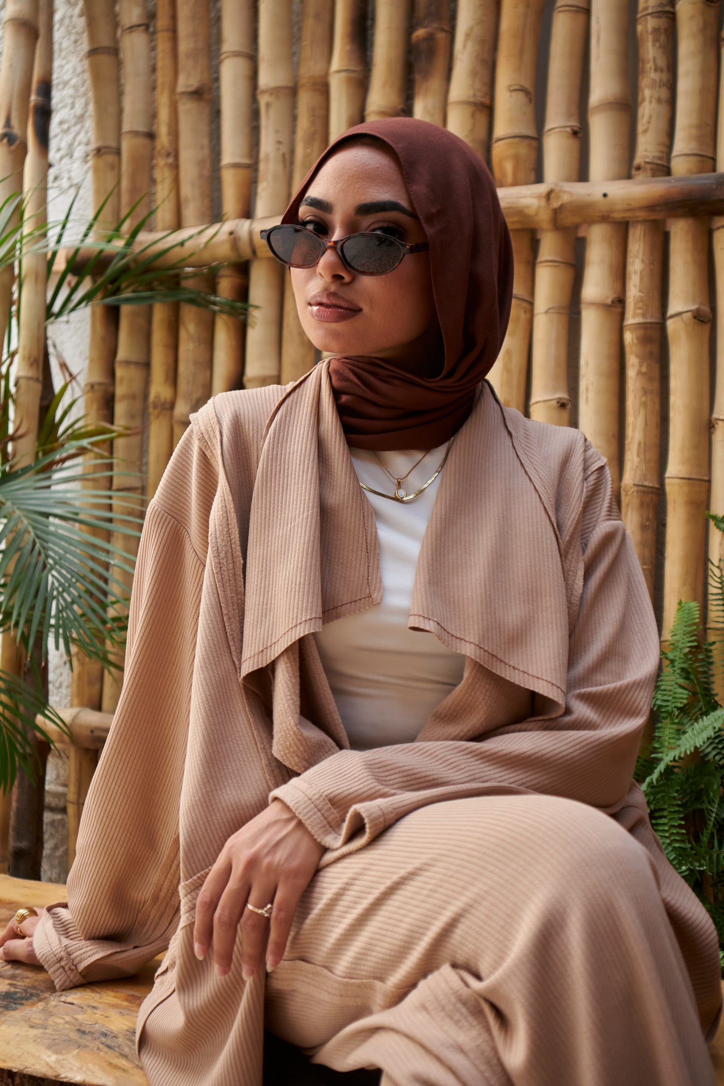 Unfinished Wool Set - Beige