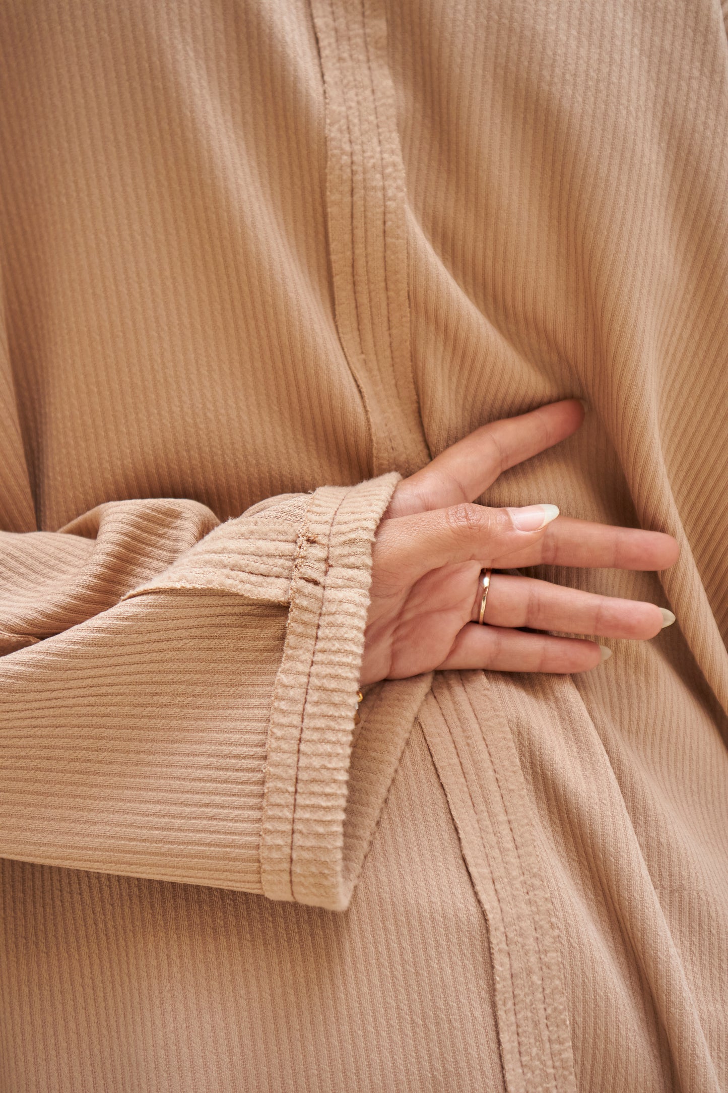 Unfinished Wool Set - Beige